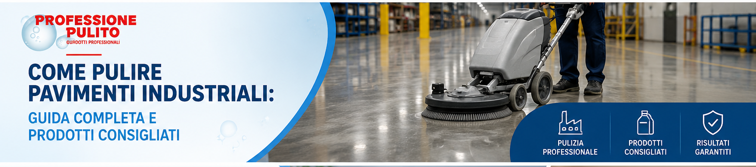 Come pulire pavimenti industriali: guida completa e prodotti consigliati