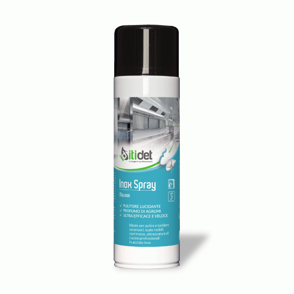 Inox Spray Mousse – Lucidante e Pulitore Acciaio Inox