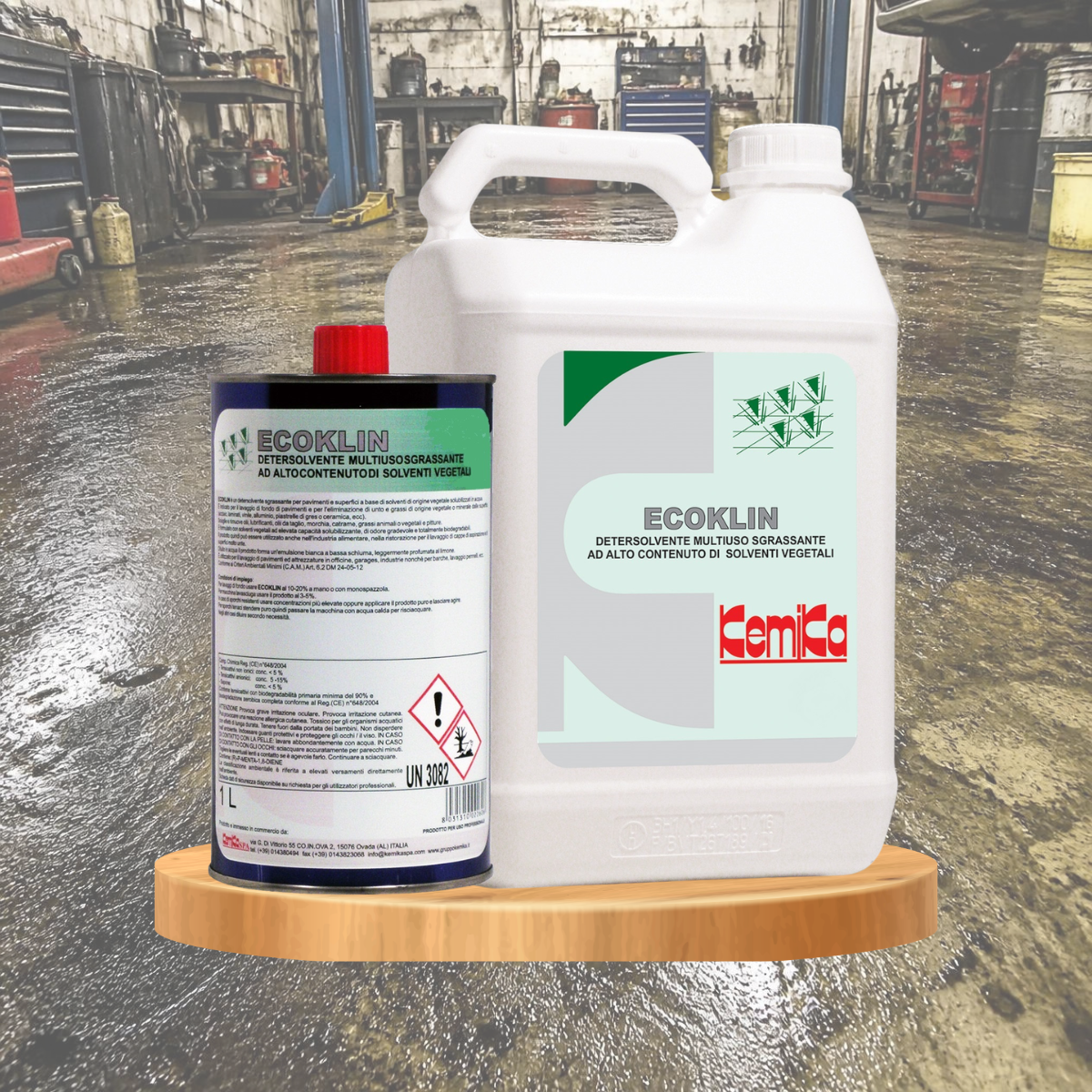 ecoklin con sfondo descrittivo