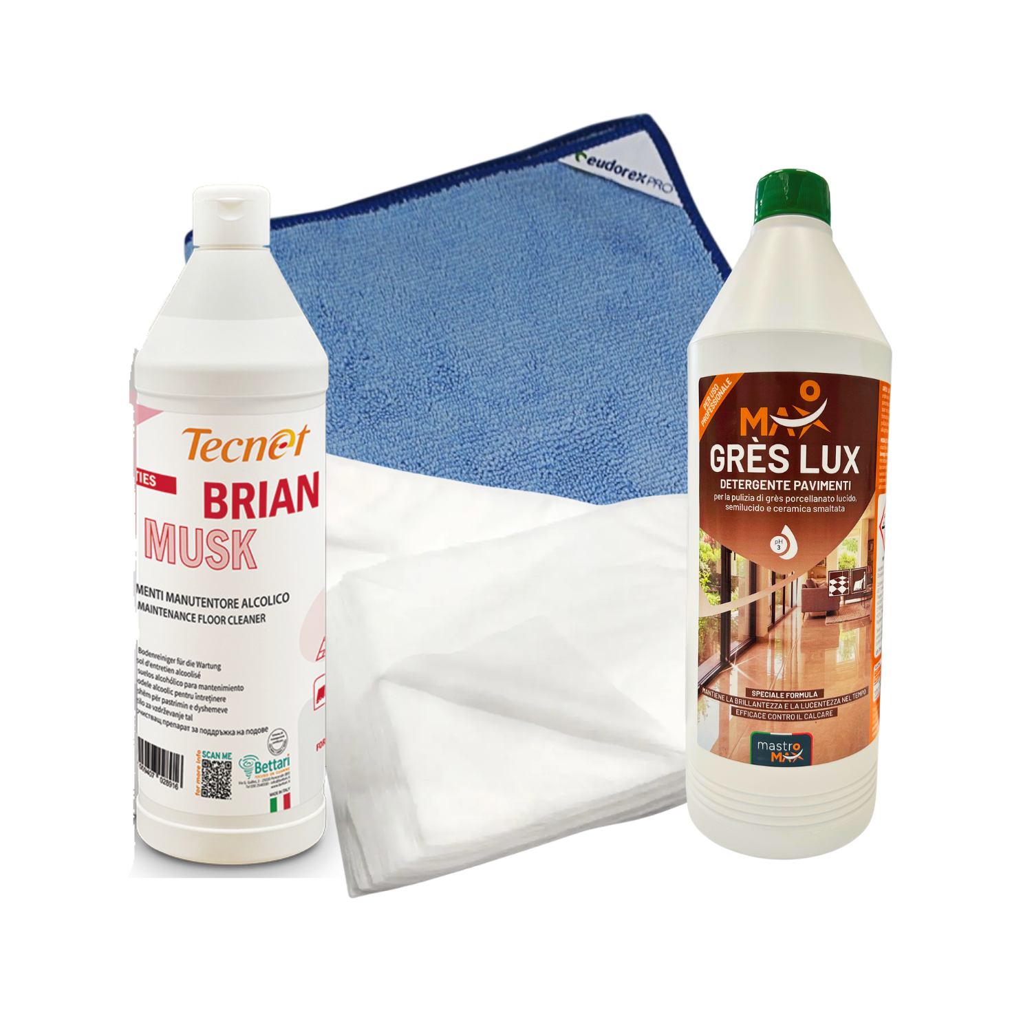 Kit Gres Porcellanato Lucido – Pulizia Quotidiana Professionale