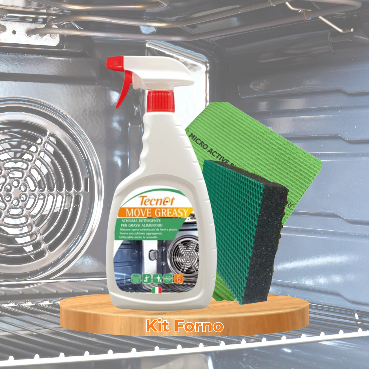 Kit Pulizia Forno Professionale | Rimuove Grasso e Incrostazioni