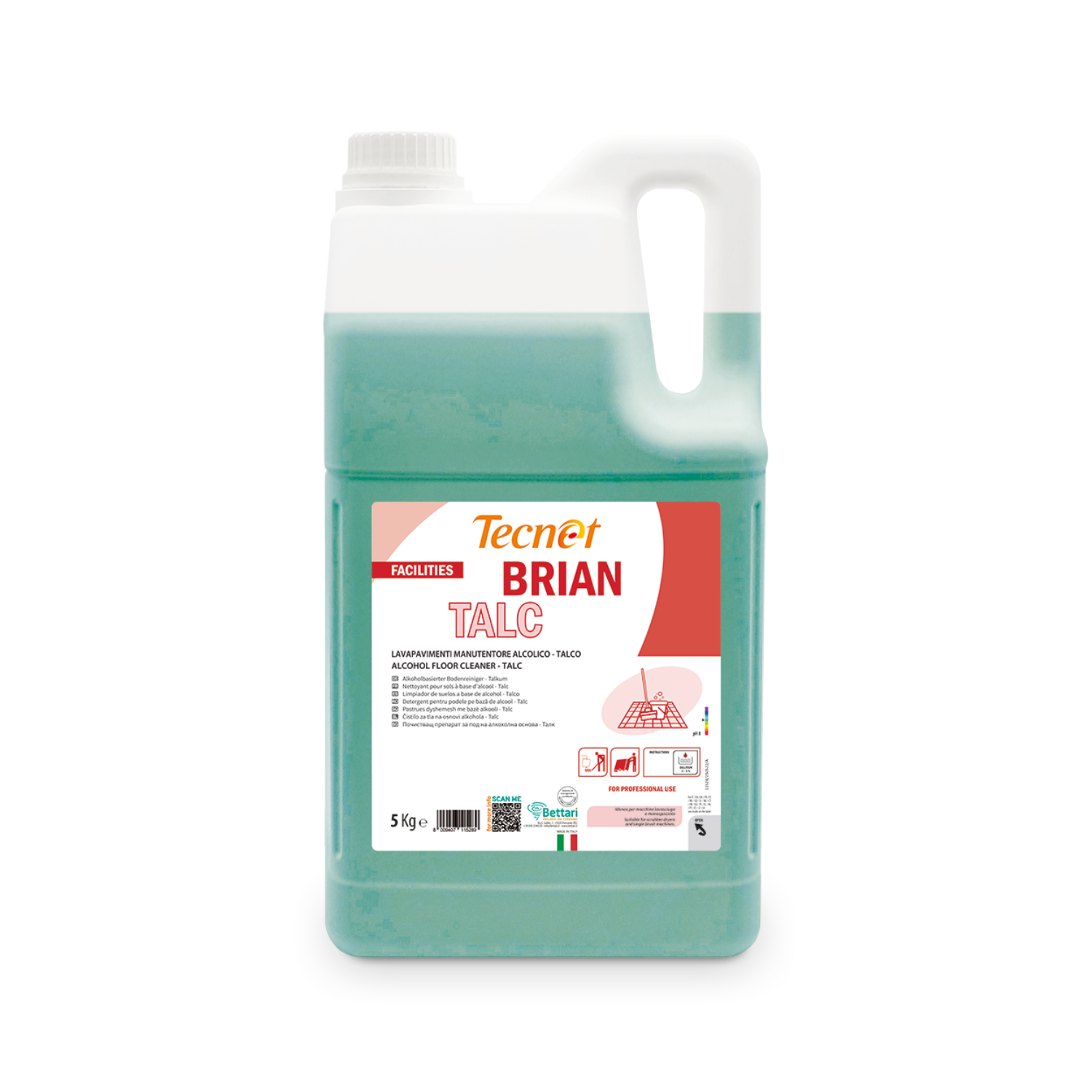 Brian Talc – Lavapavimenti alcolico al profumazione di Talco