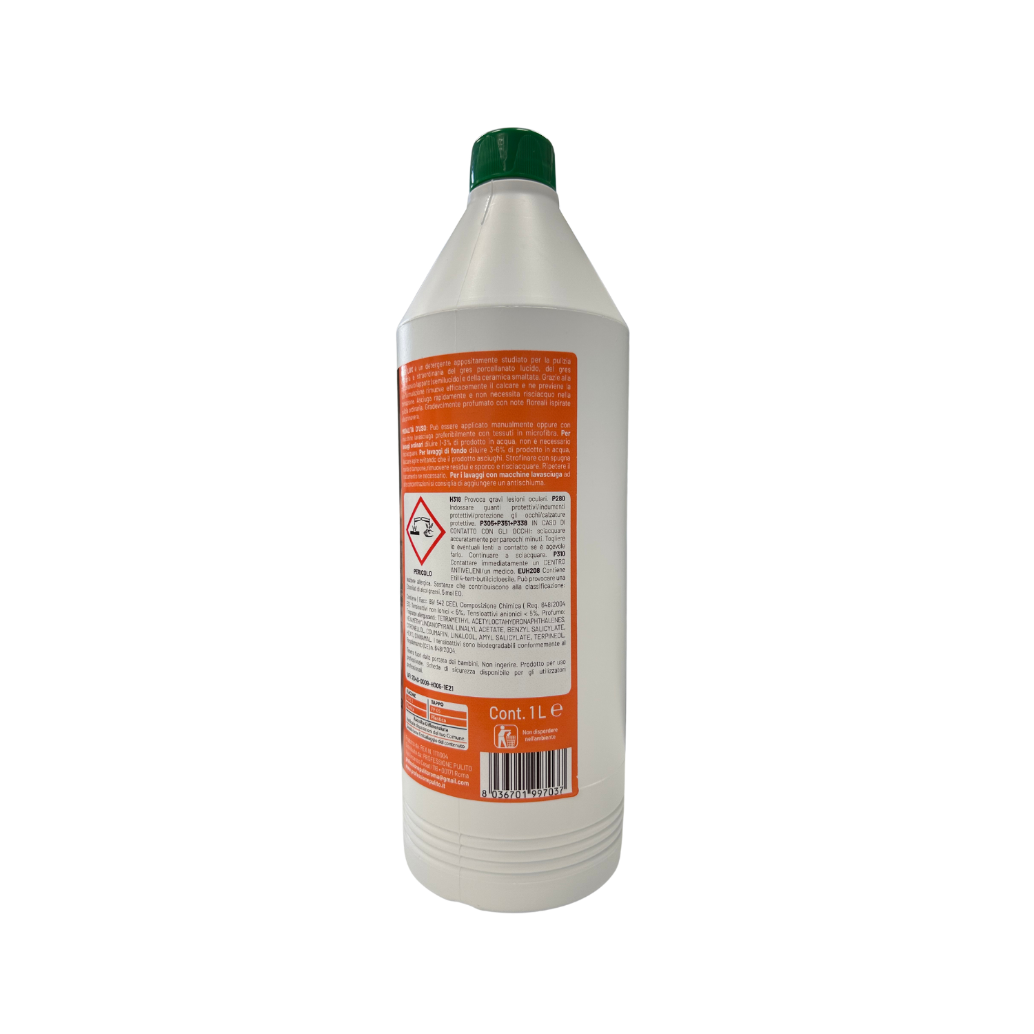Maxgreslux 1 lt detergente per gres lucido retro etichetta