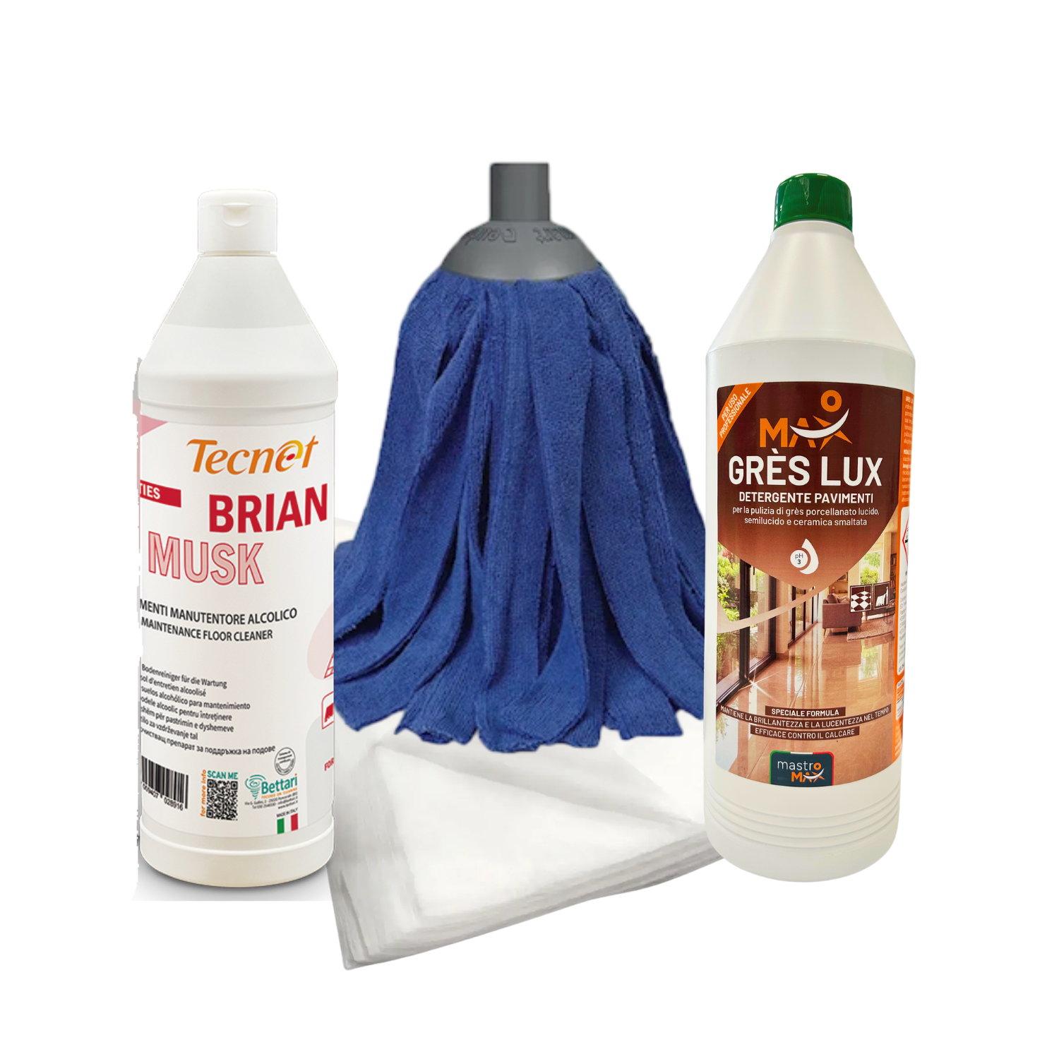 Kit Gres Porcellanato Lucido – Pulizia Quotidiana Professionale