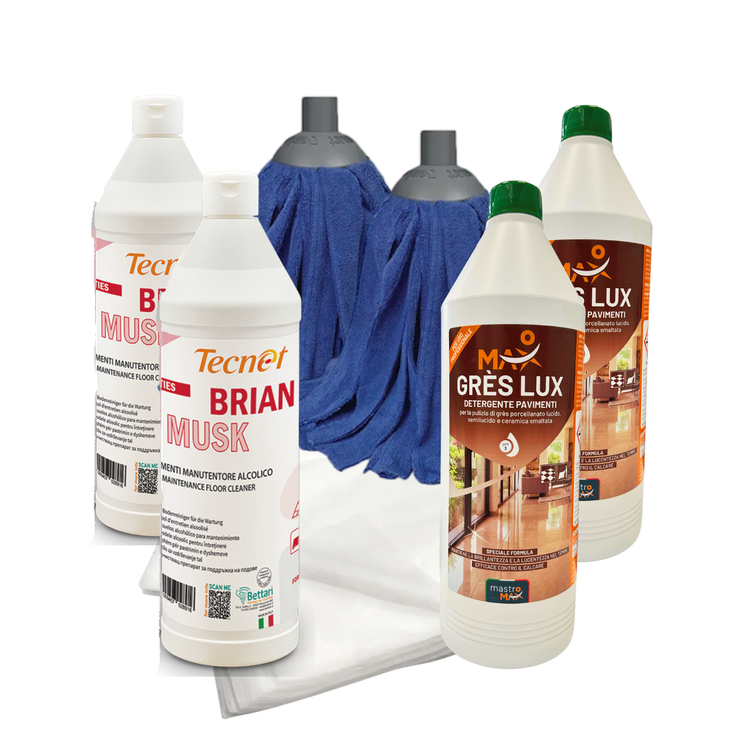 Kit Gres Porcellanato Lucido – Pulizia Quotidiana Professionale