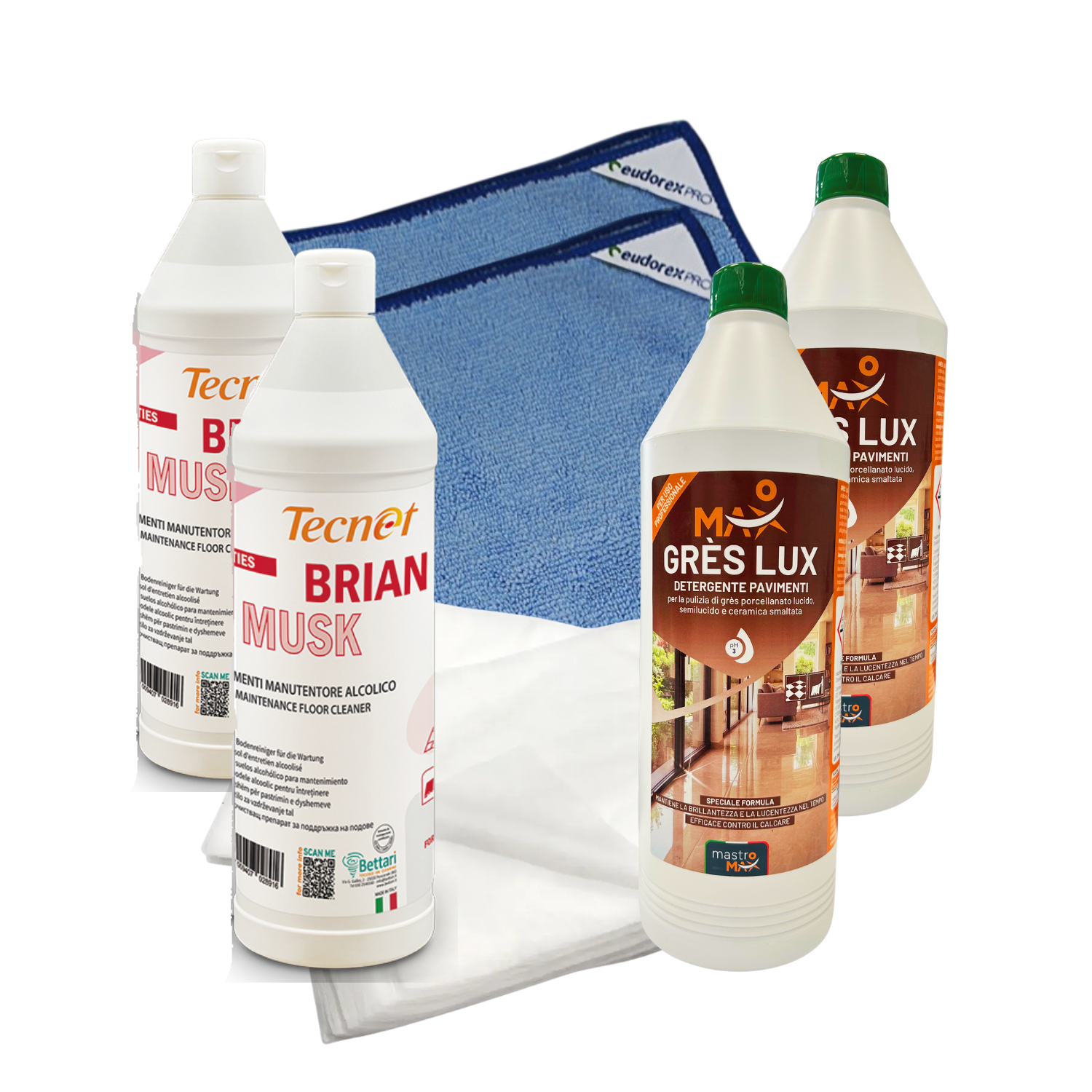 Kit Gres Porcellanato Lucido – Pulizia Quotidiana Professionale