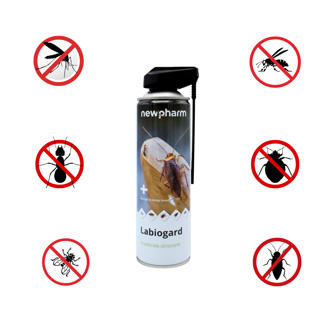 Labiogard Insetticida Spray Zanzare Mosche Scarafaggi Uso Civile