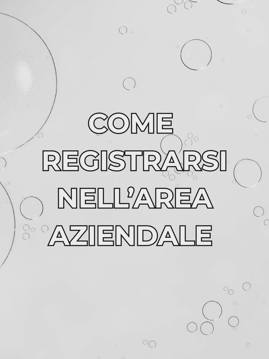 video tutorial su come registrarsi nell'area aziende